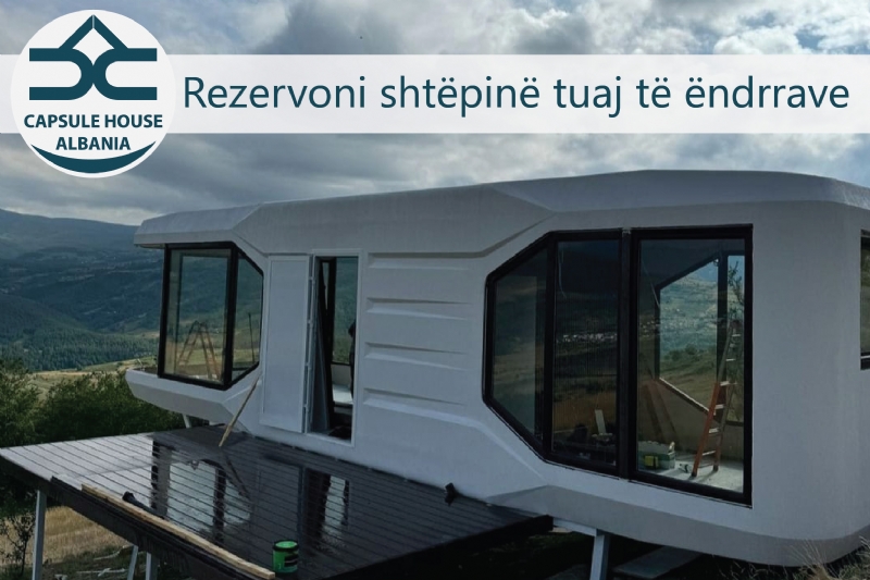 Capsule House Albania, kapsula modulare Durres, kapsula eko Durres, kapsula prefab Durres, kapsula per biznes Durres, kapsula eko e pershtatshme Durres, vila Eco Capsule Durres, hotel Eco Capsule Durres