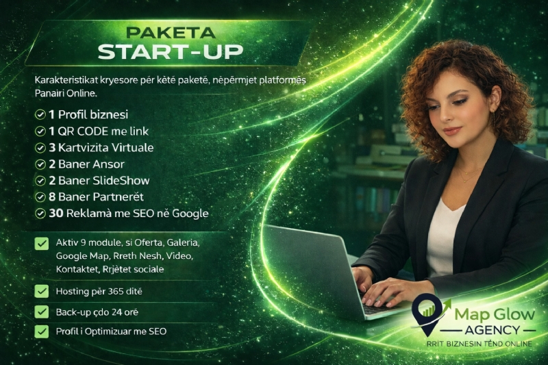 MapGlow Agency është agjenci marketingu në Gostivar që ofron marketing digjital, SEO optimizim, Google Maps marketing, krijim faqesh interneti, dyqan online dhe menu QR code për restorante në Gostivar