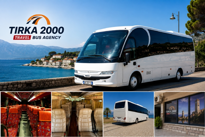 Tirka 2000 – Rezervim i menjëhershëm për autobusë dhe minibusë me konfirmim të shpejtë për çdo udhëtim