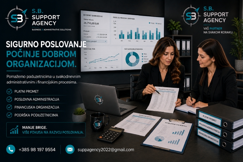 Sigurno poslovanje počinje dobrom organizacijom i pouzdanim administrativnim partnerom