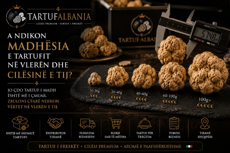 A Ndikon Madhësia e Tartufit në Vlerën dhe Cilësinë e Tij?