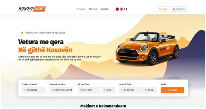 Sistem per menaxhimin e Makinave me Qera - Rentacar Sistem Rental Sistem