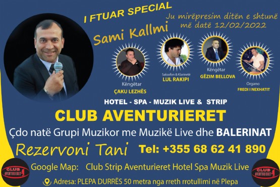 Hotel Club Strip Spa Aventurieret Live Music / Muzik Live club Durres / Muzik Live club Tirana /  Club naten / Club nate strip / MUZIK LIVE NE DURRES / muzik live per shen valentinin / muzik live per vitin e ri