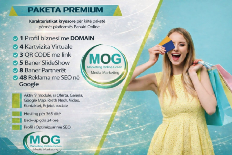 Paketa SHOP me 48 reklama, Faqe interneti E Shop, Website E Commerce dyqan online, Web faqe per dyqan online E Shop, Dyqan per shitje online E Shop, marketing digjital Shqiperi, reklame me dyqan online, Profil biznesi me link, website per biznes