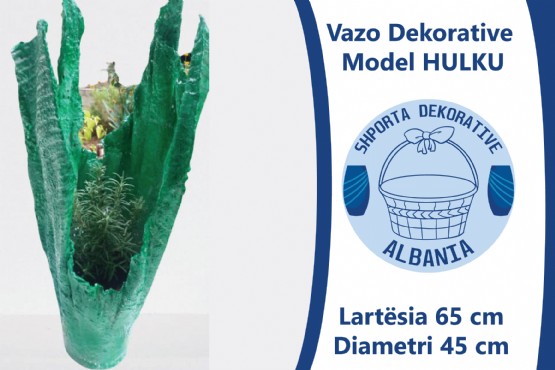 Vazo Dekorative Model HULKU / Leze Dekor / Vazo Dekorative / vazo lulesh dekorative / Dekorime artistike / punime artizanat / Vazo artistike dekorative / Vazo artistike e punuar me dore / punime artizanale 