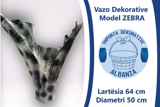 Vazo Dekorative Model ZEBRA / Leze Dekor / Vazo Dekorative / vazo lulesh dekorative / Dekorime artistike / punime artizanat / Vazo artistike dekorative / Vazo artistike e punuar me dore / punime artizanale / VAZO craft 