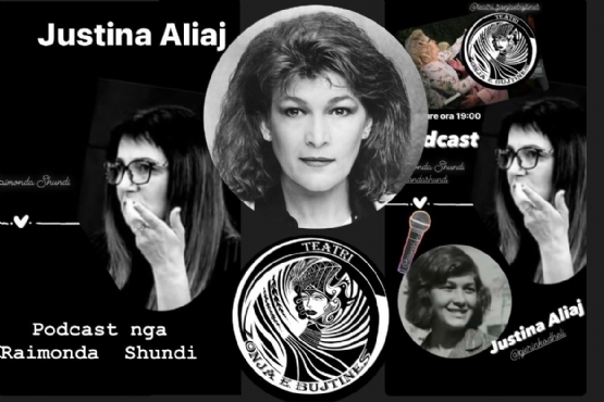 Podcast me aktoren Justina Aliaj nga Teatri Zonja e Bujtines, me moderimin e Raimonda Shundi, Episodi 3, me 13 Mars 2024 ora 19:00