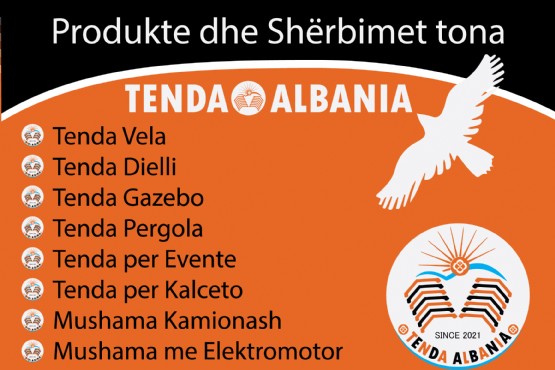 TENDA ALBANIA / Tenda për ambjente të jashtme / Mushama Kamionash / Mushama me Elektromotor / Mushama me elektromotor për vetëshkarkim / Mushama për kamiona vetëshkarkues