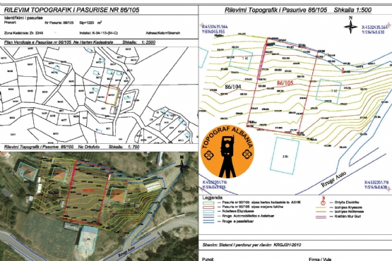 Gen plan per regjistrimin e oborreve ne perdorim, Gen plan per regjistrimin e trojeve ne perdorim me topograf